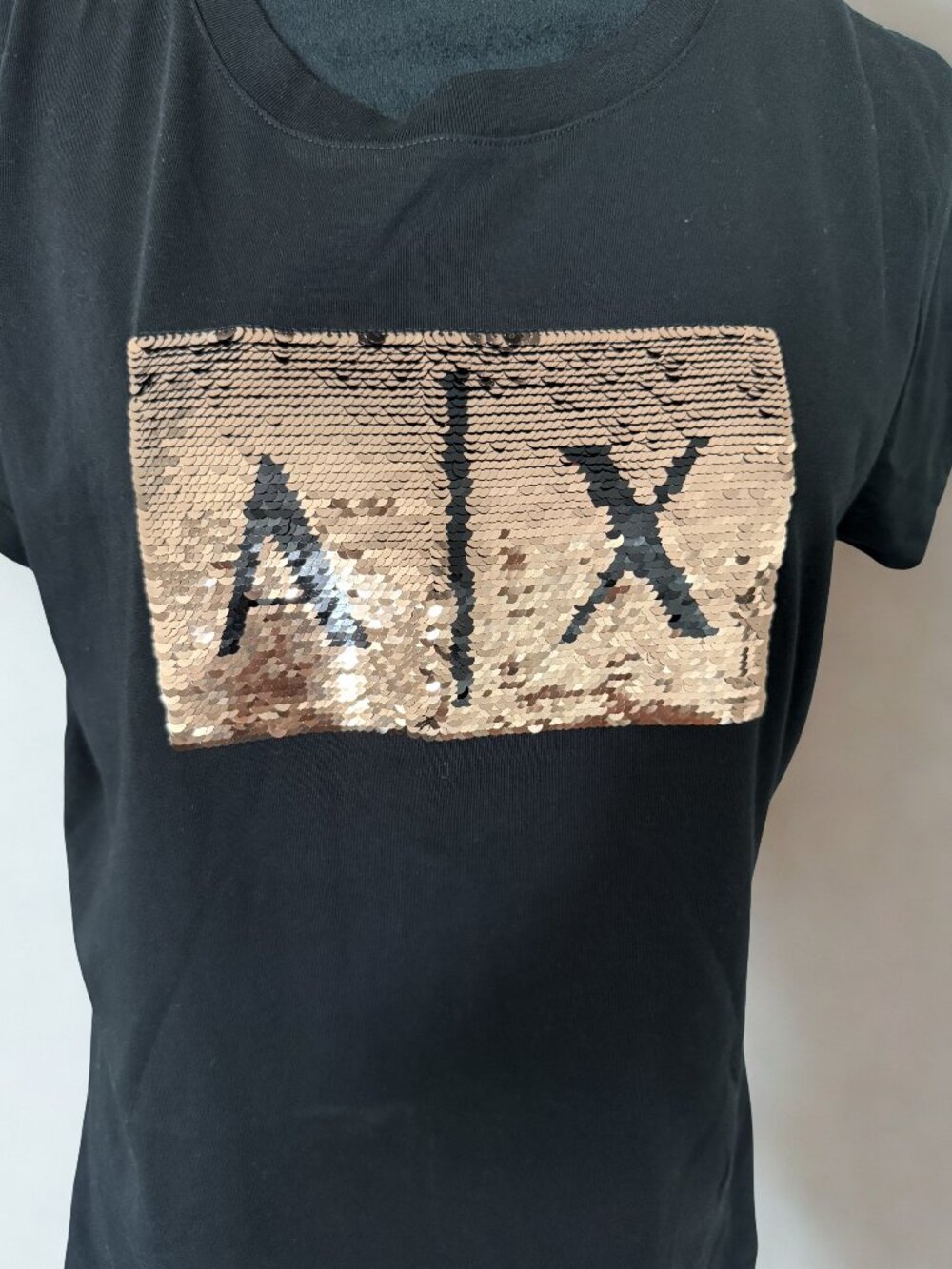 Armani Exchange Black & Cooper Tee Shirt